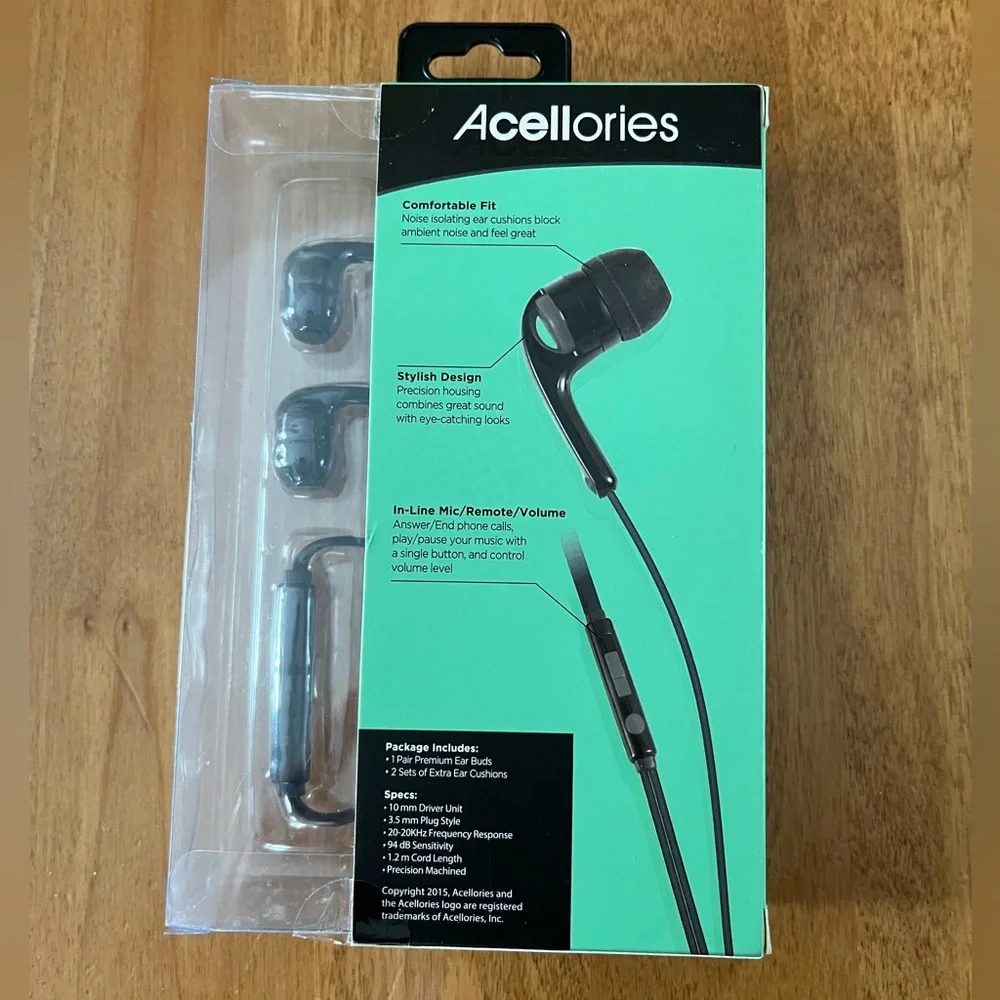Acellories High Performance Earbuds - Black